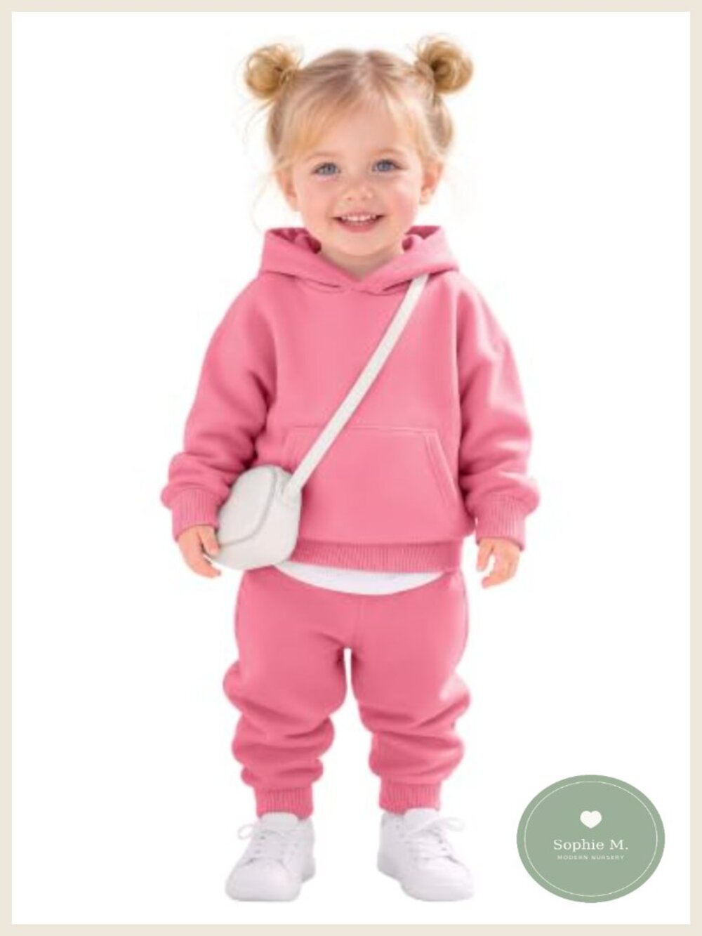 Toddler Sweatsuit Hoodie Set 100% Polyester Jogger Pants Unisex